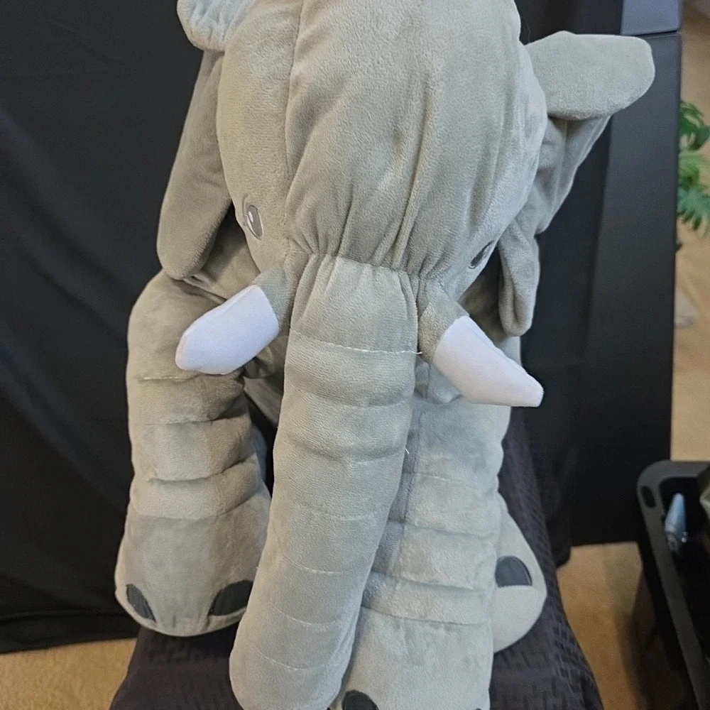 Large Grey Elephant Plush 20